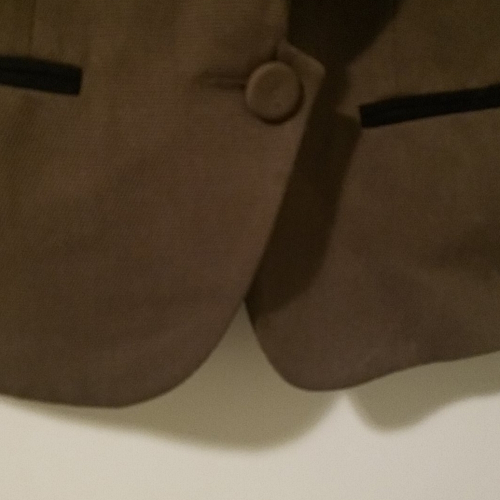 Olive Green Blazer By: Topshop